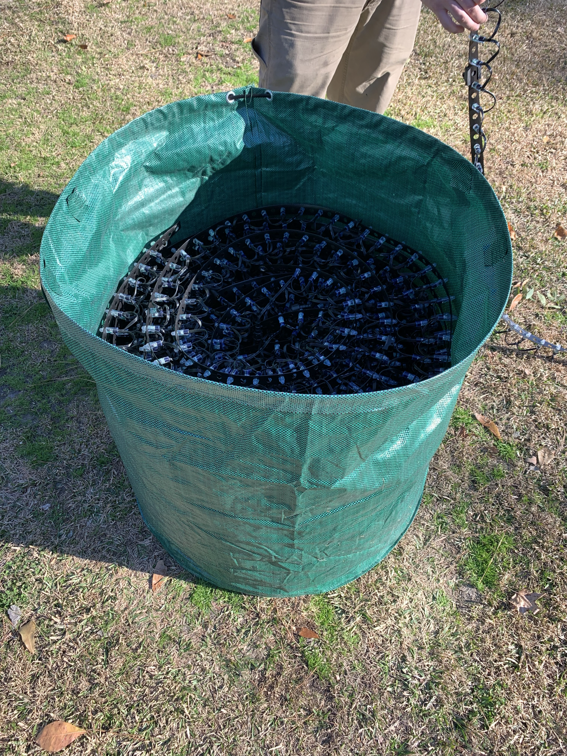 Pixels installed in a display prop